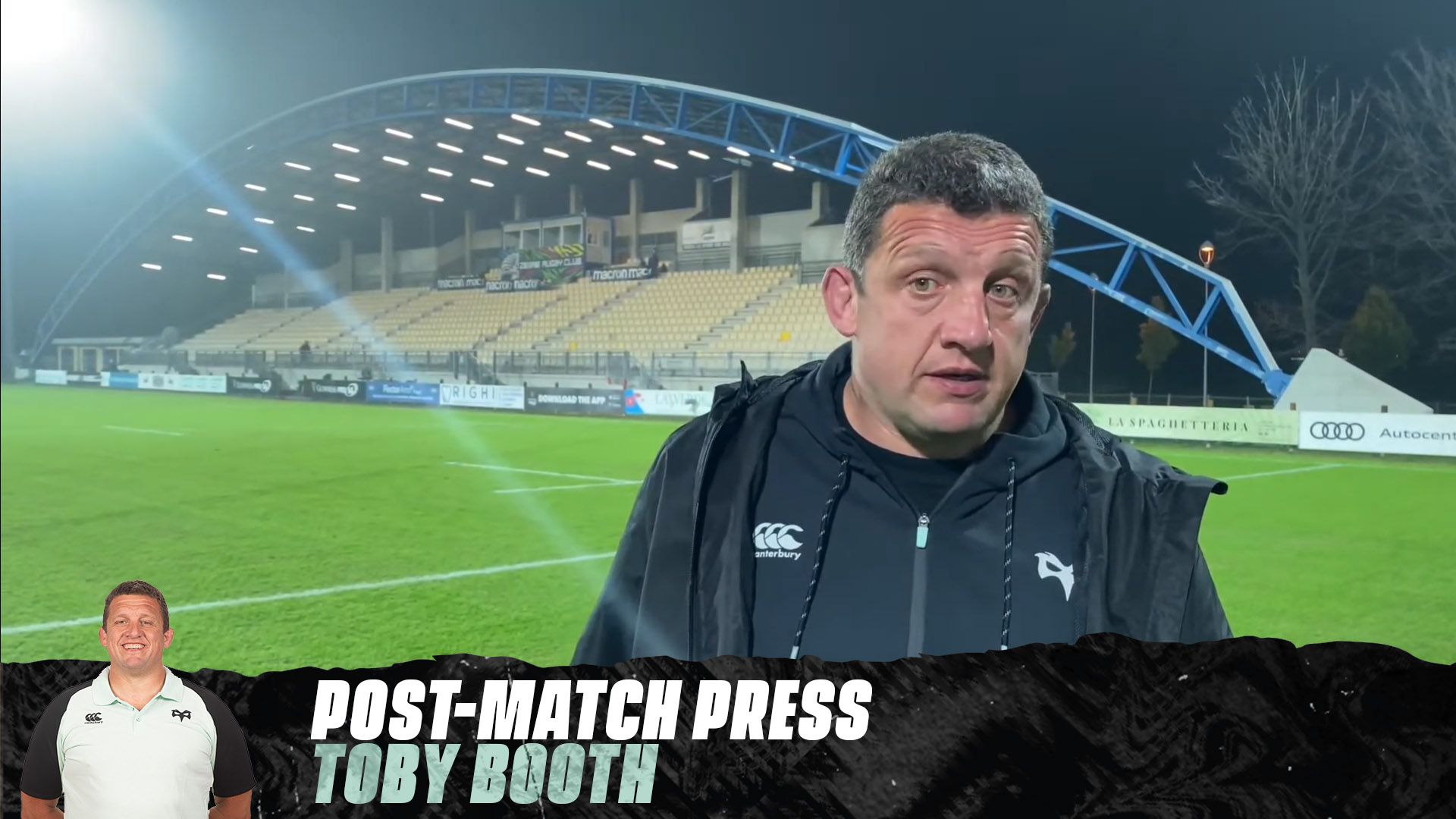 POST MATCH PRESS Toby Booth Zebre