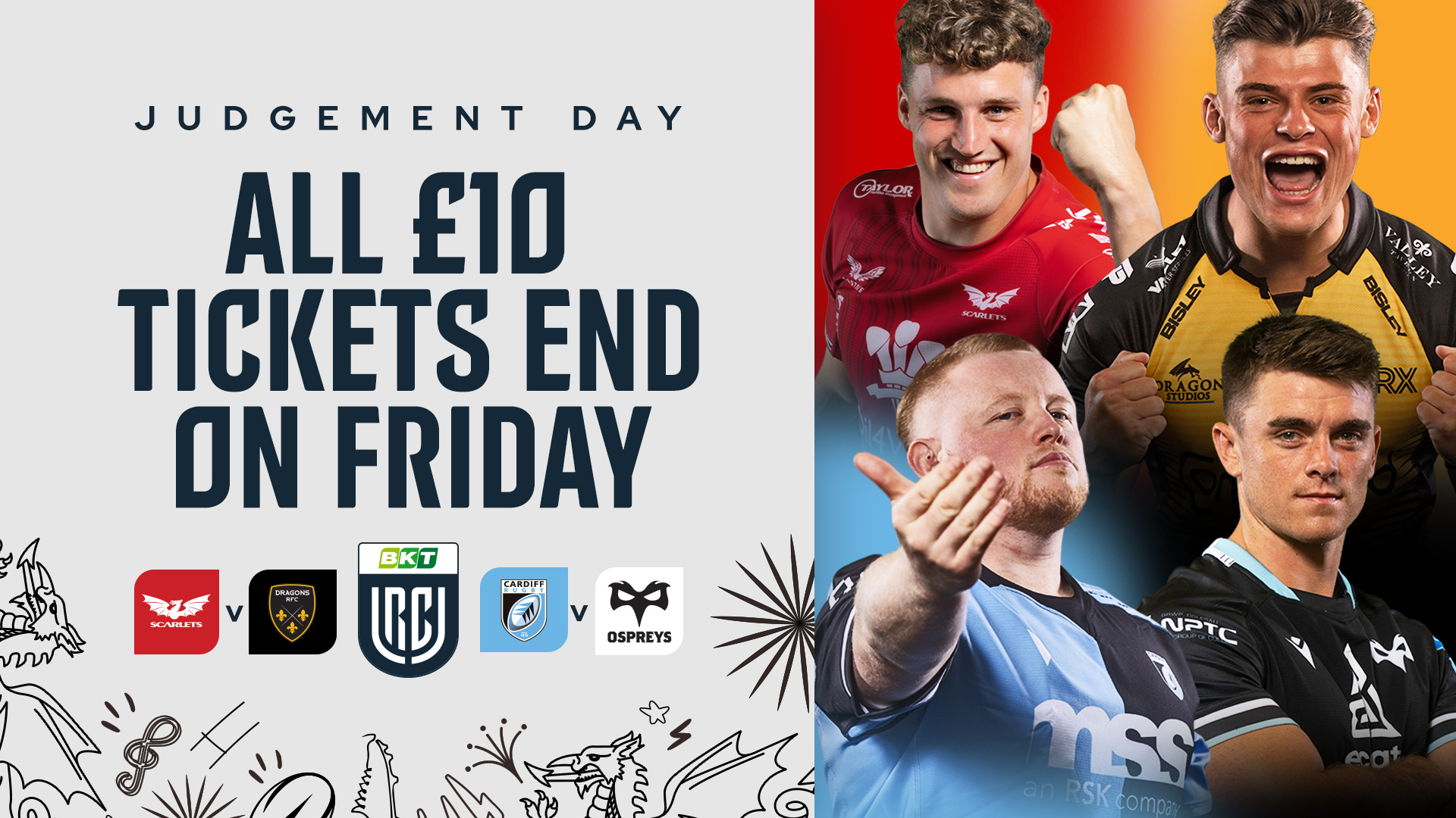 Judgement Day £10 tickets end on Friday