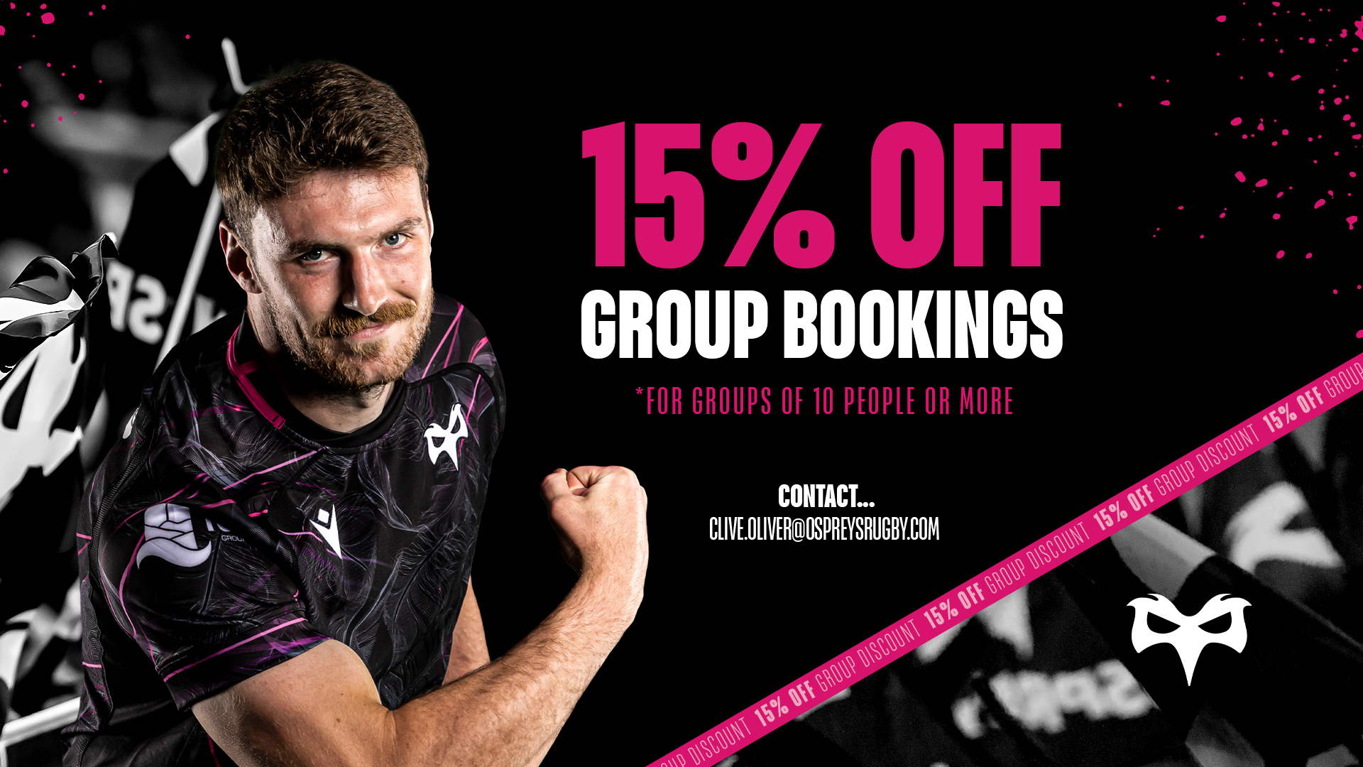 15% off group bookings