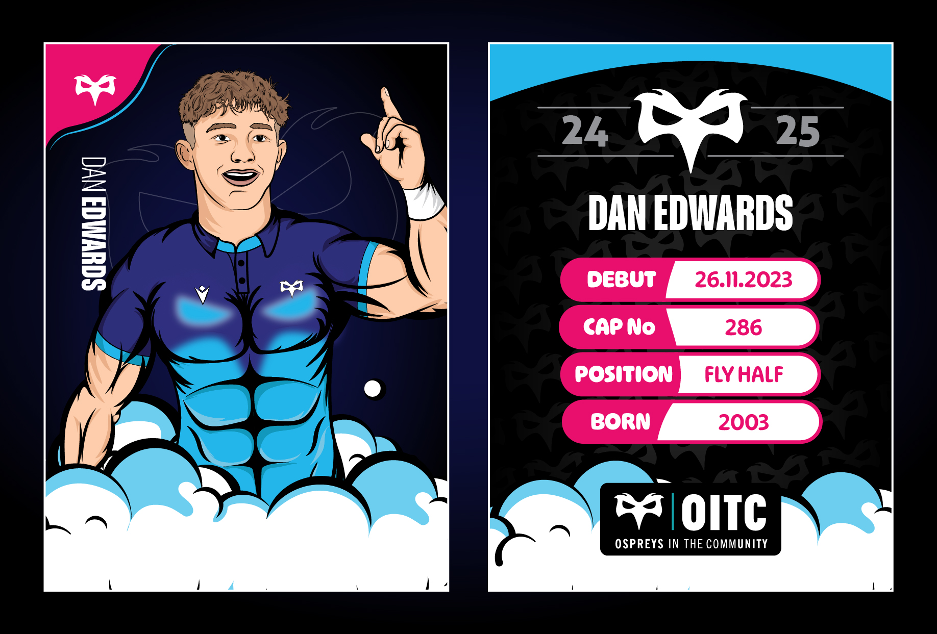 Dan Edwards Full Trading Card 