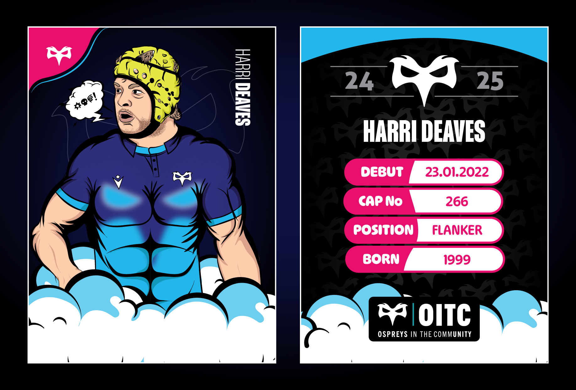 Harri Deaves Full Trading Card