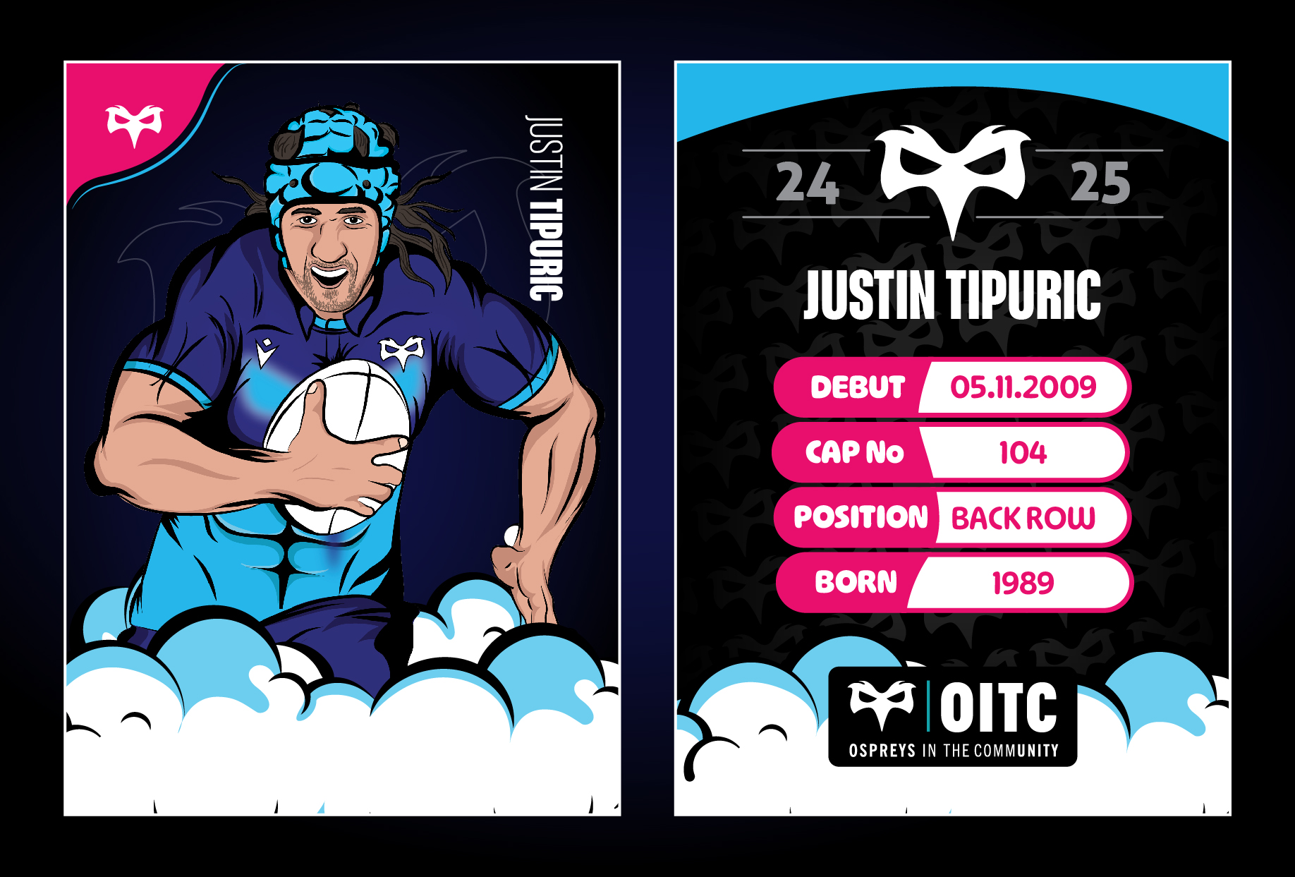 Justin Tipuric Full Trading Card