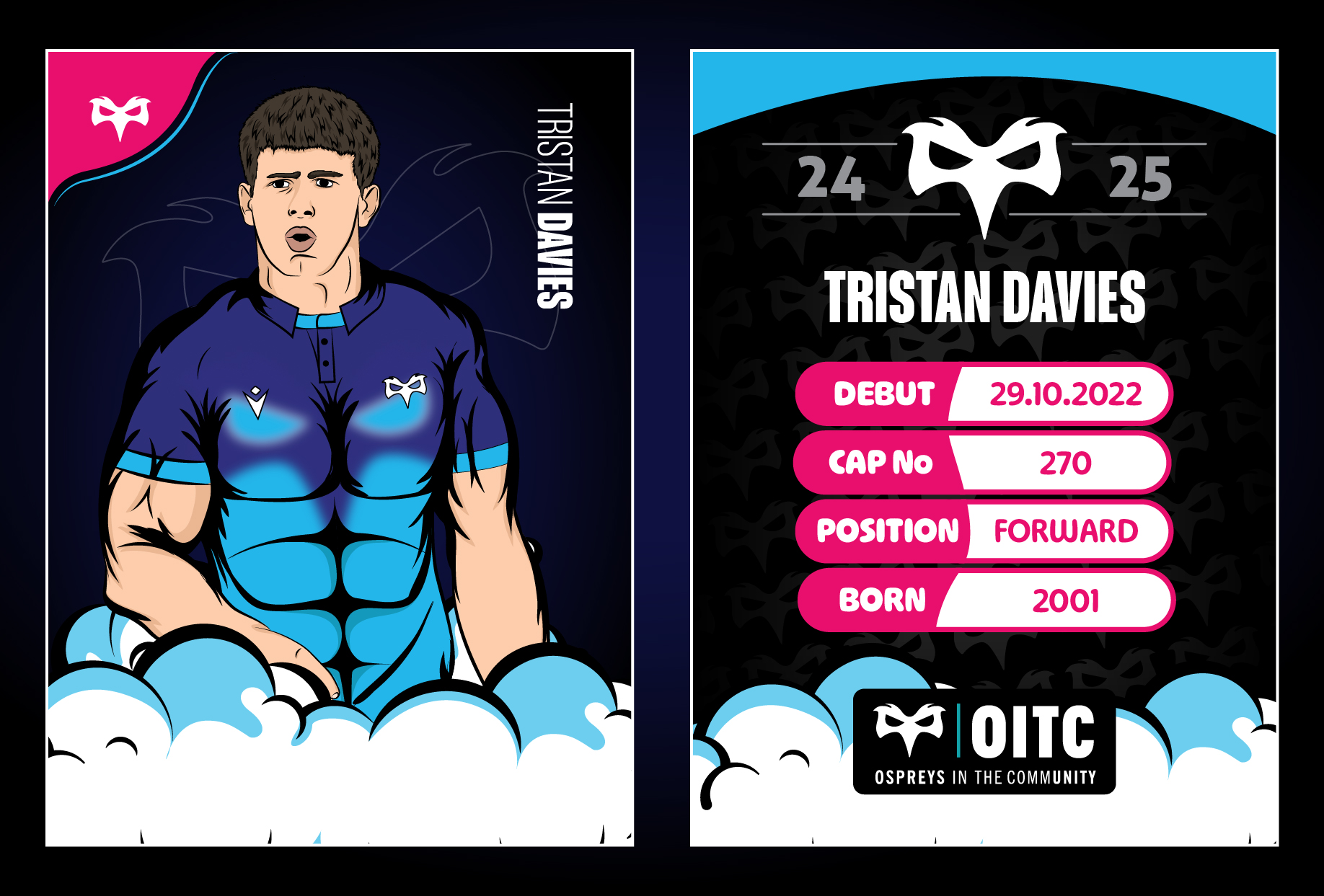 Tristan Davies Full Trading Card