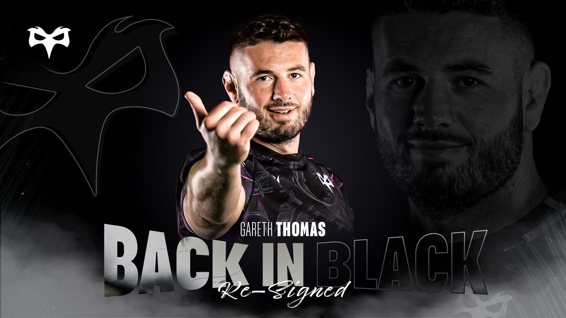 Gareth Thomas Back in Black Web