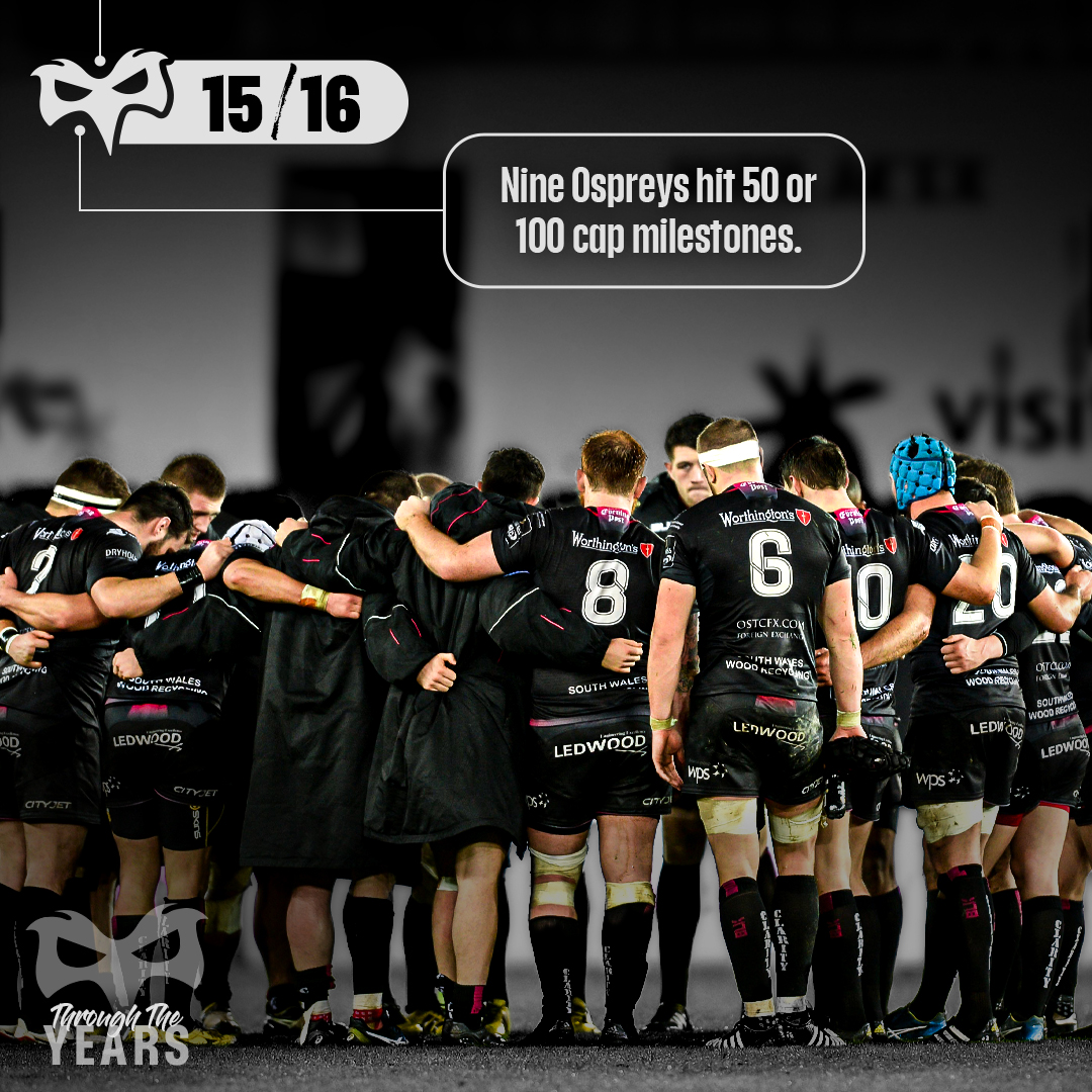 9 Ospreys hit 50 or 100 caps