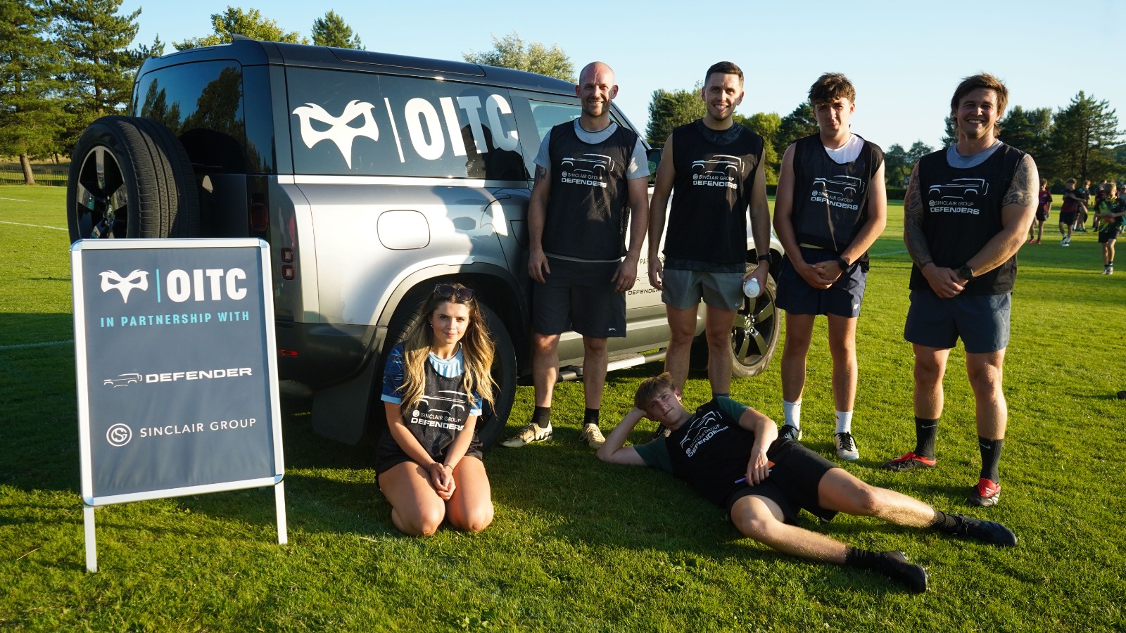 Sinclair Land Rover's Corporate Touch team at OitC Defender Touch Rugby 