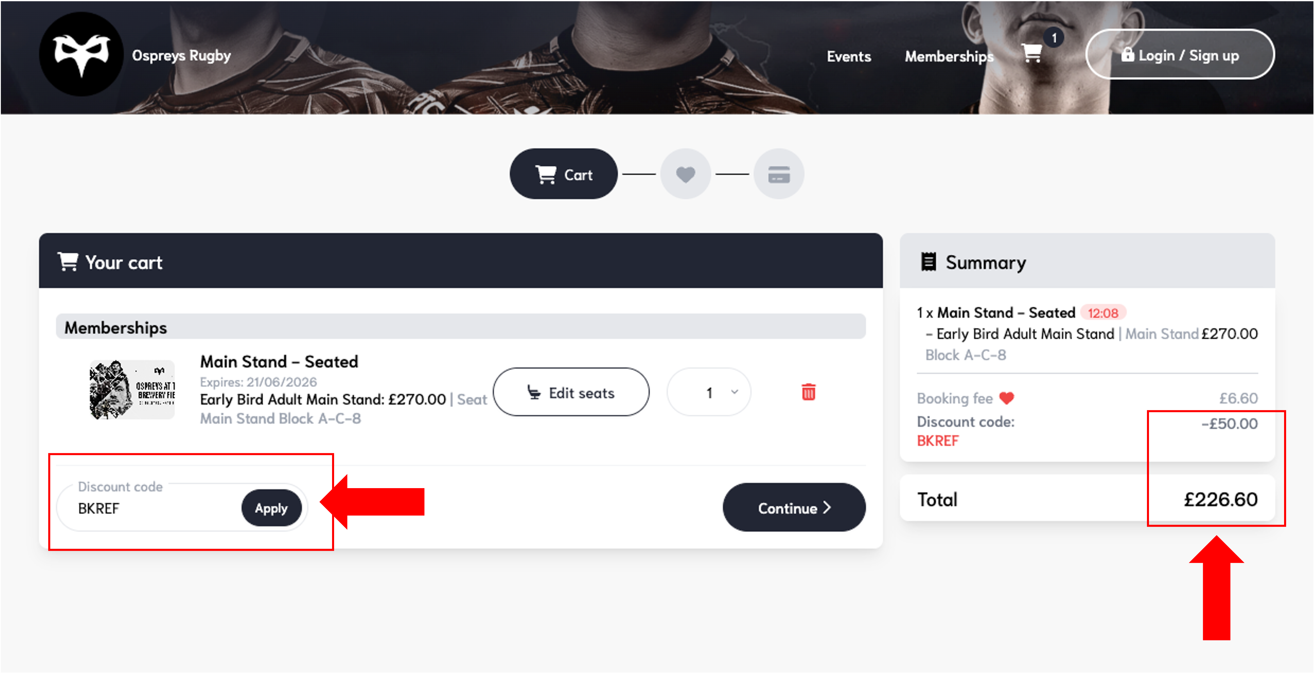 Ticketpass Deposit holders proccess