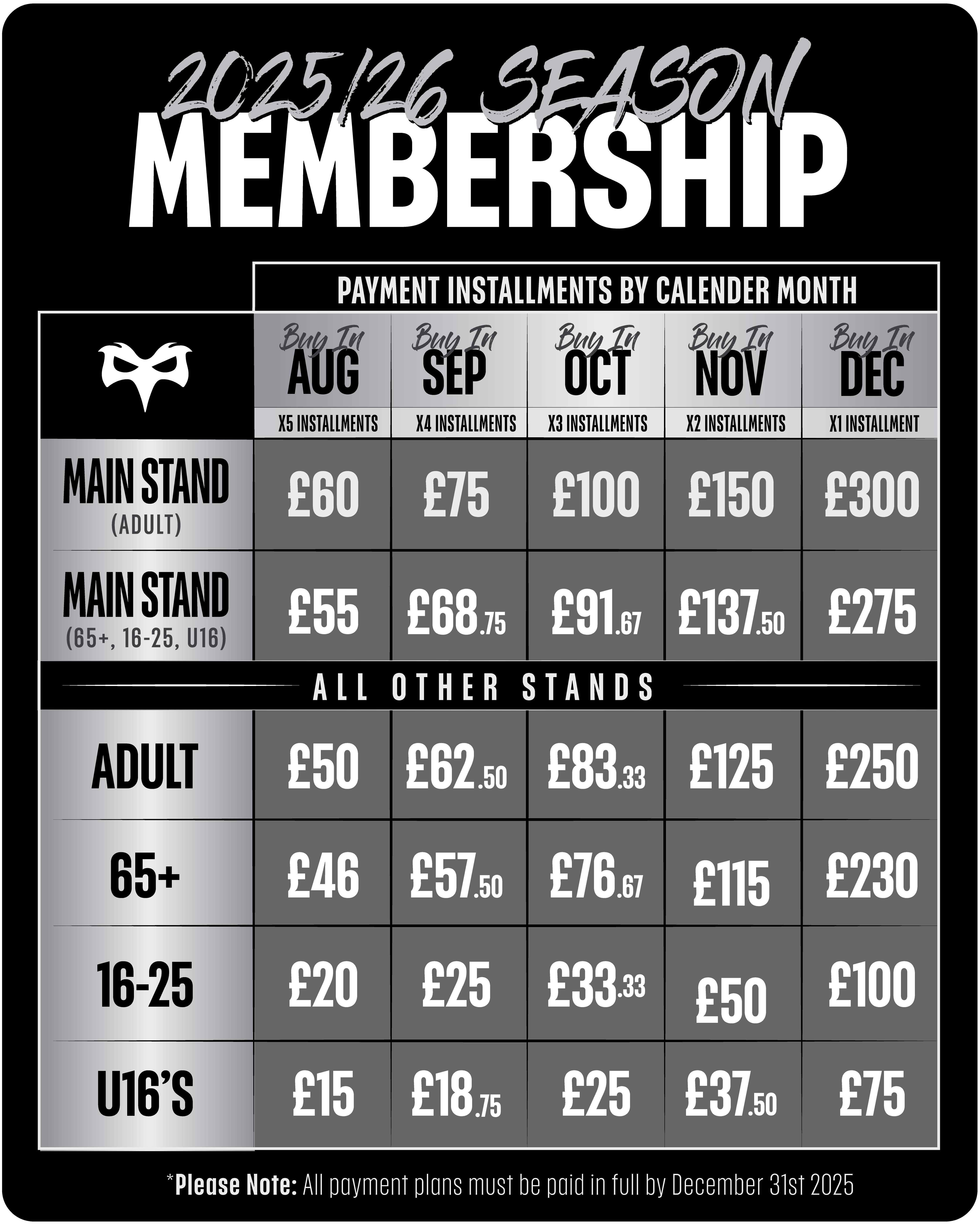 2526 Payment Plan
