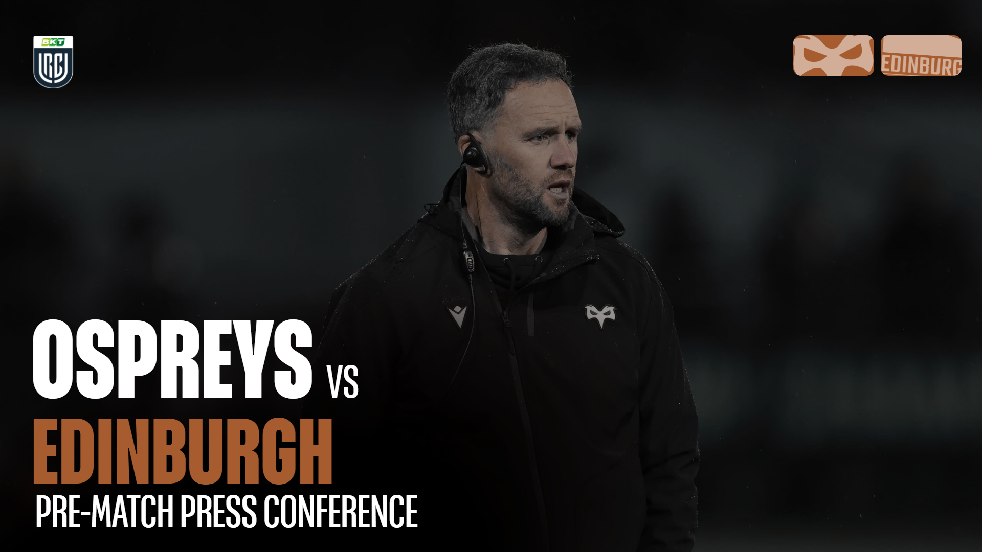 Mark Jones speaks to the press ahead of this weekend's away tie to Edinburgh in the BKT URC