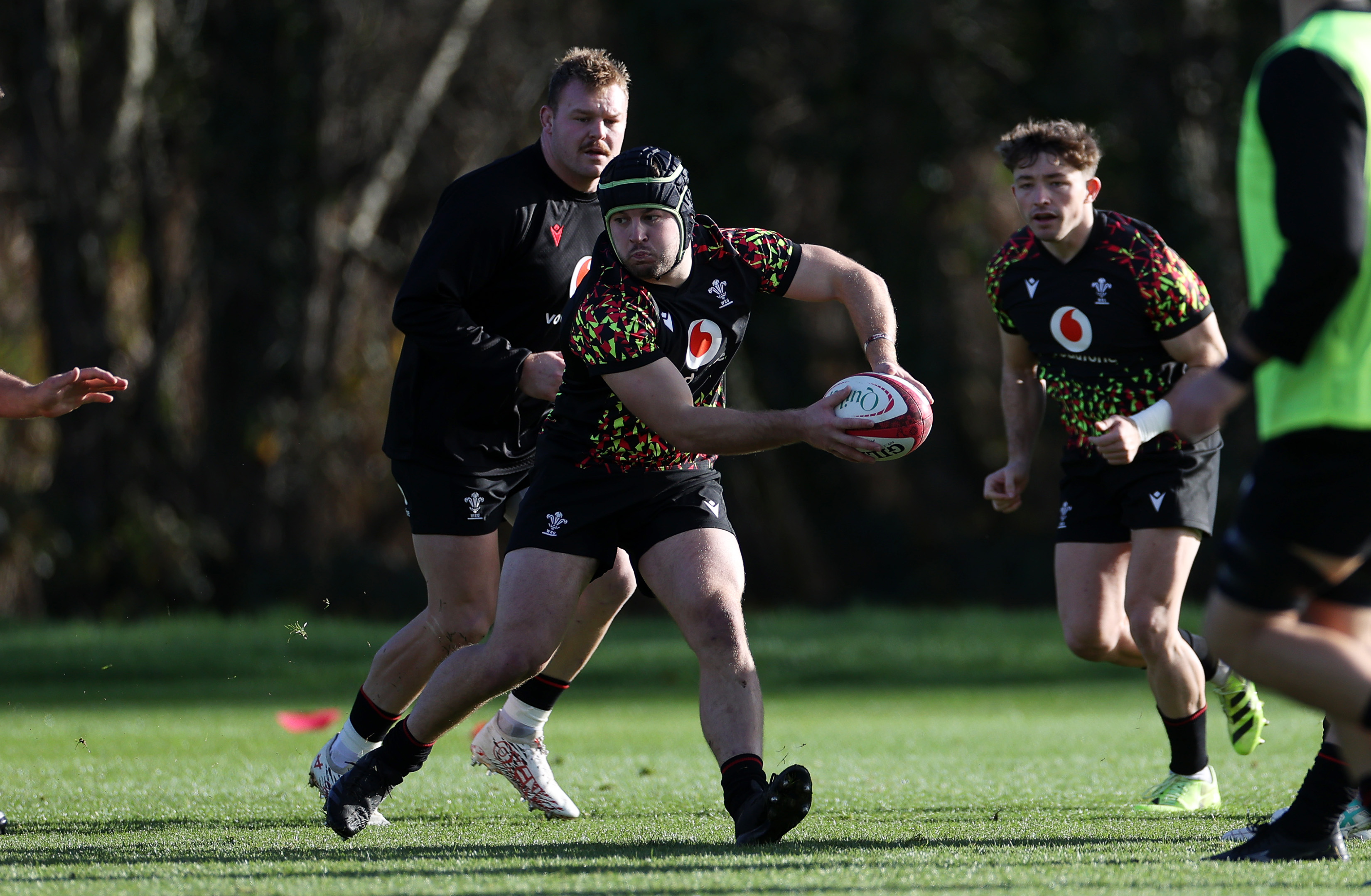 Harri Deaves in Wales training 