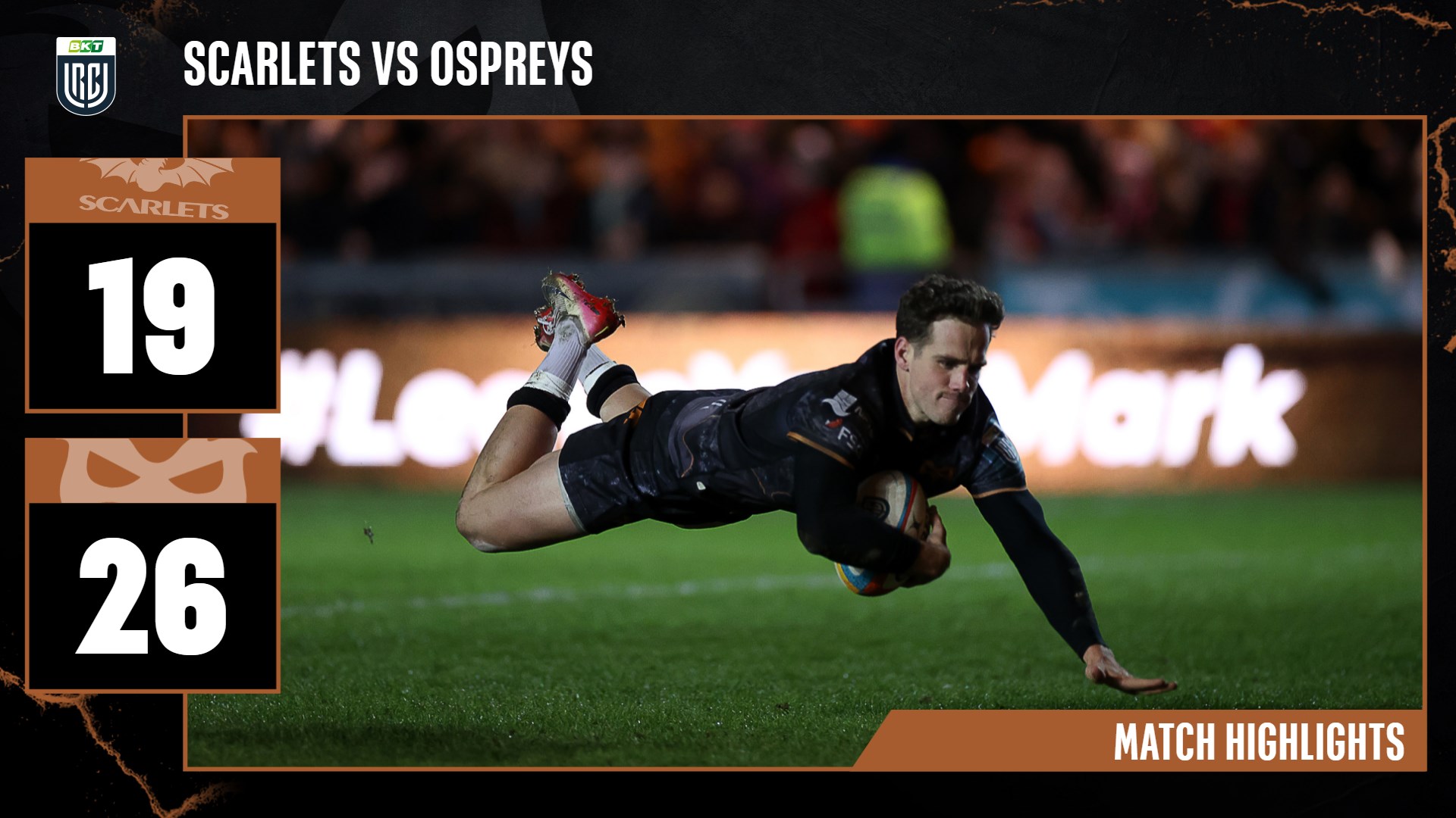 Ospreys beat Scarlets in Llanelli on Boxing Day 2025