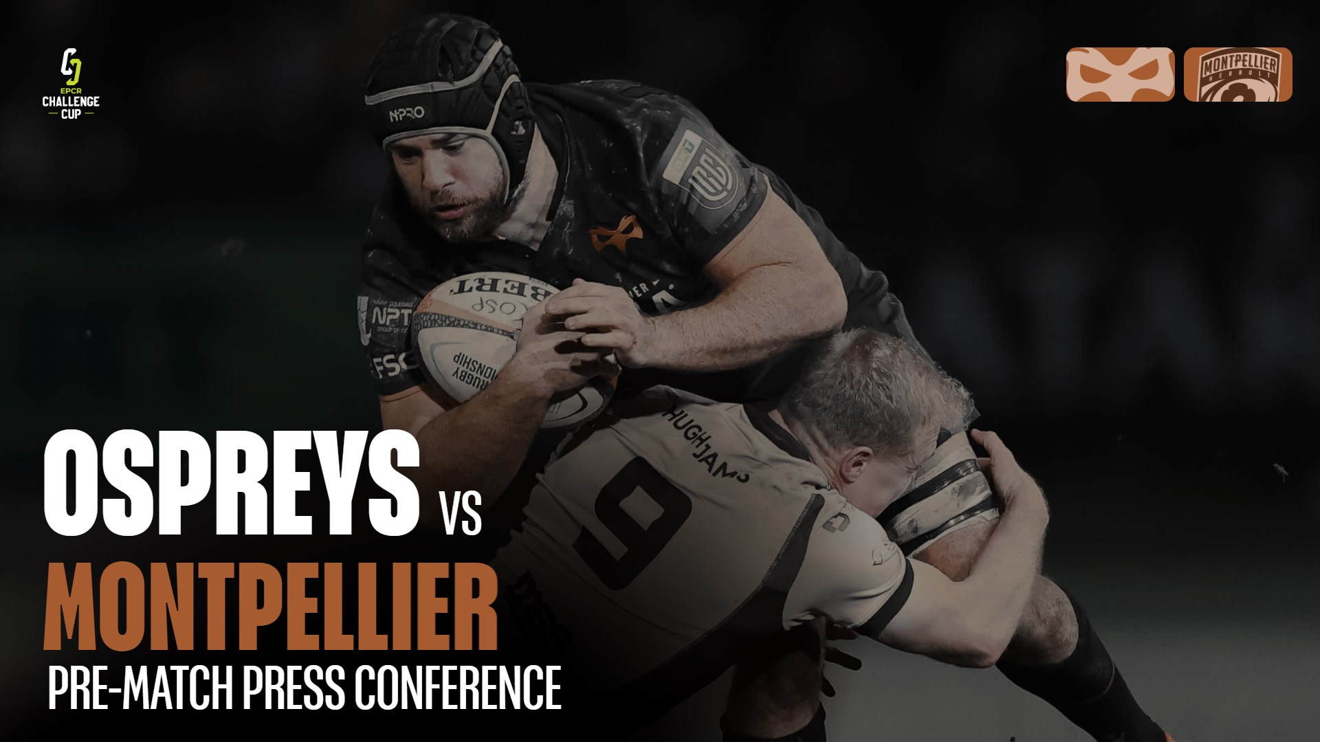 Morgan Morris speaks to the press ahead of Ospreys vs Montpellier at the Brewery Field 