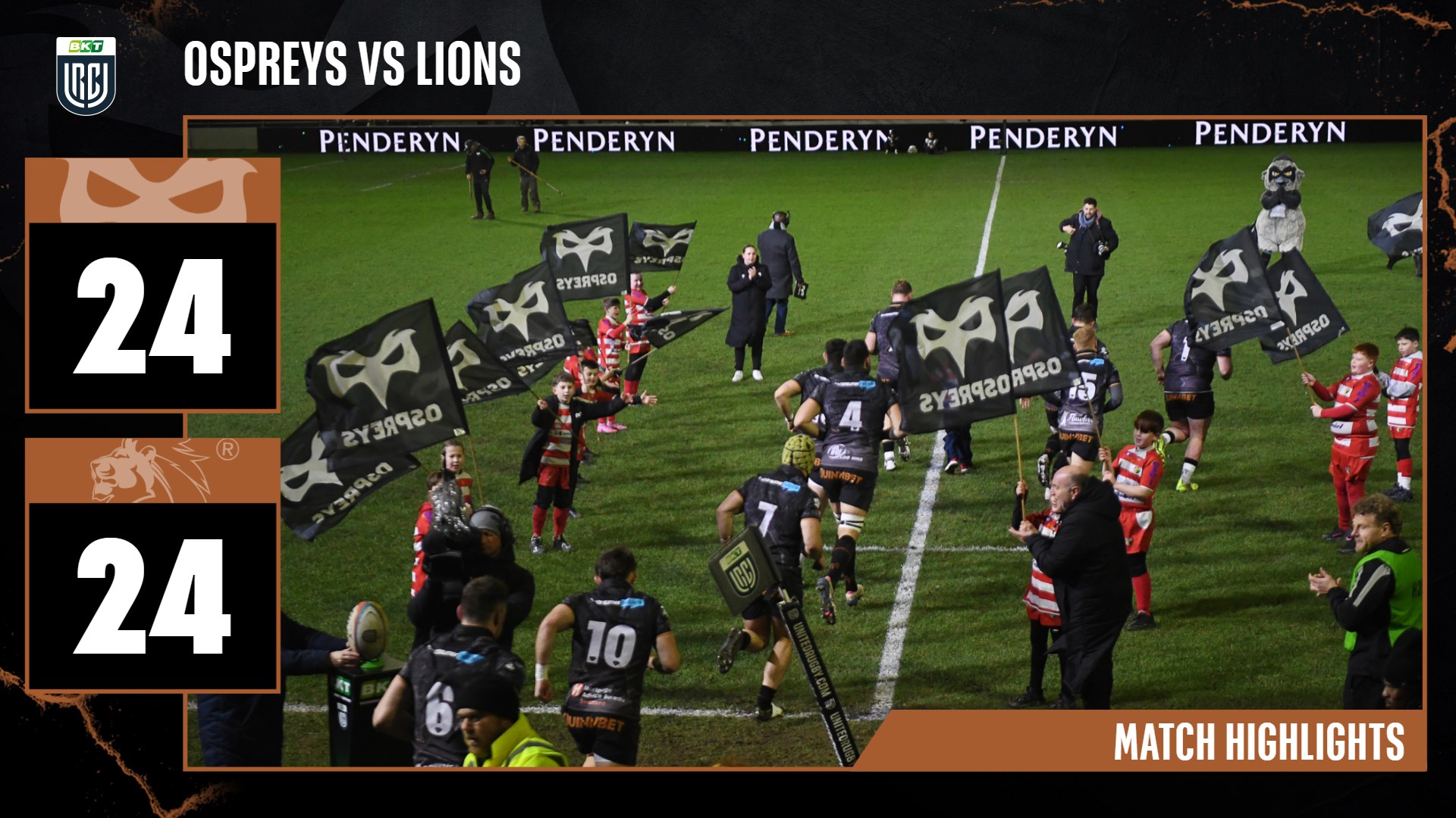 Ospreys vs Lions Highlights from the Electric Brewery Field 