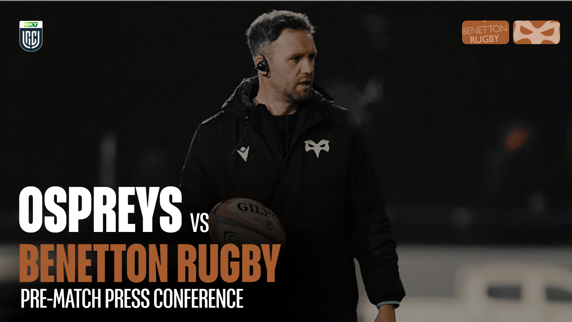 Mark Jones speaks to the press ahead of Benetton away in the BKT URC 