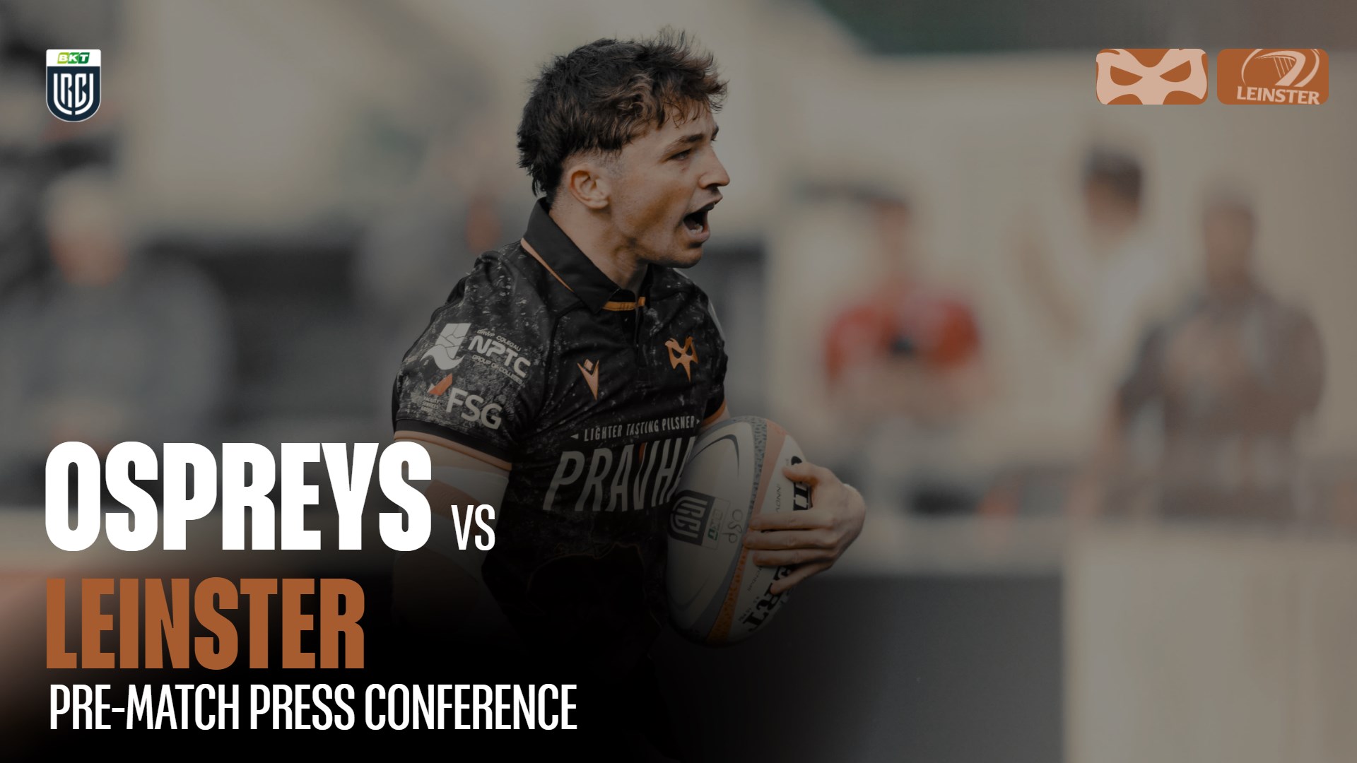 Dan Edwards speaks to the press ahead of the final round of the 25/26 BKT URC season, as Ospreys face Leinster in the Aviva Stadium, Dublin.