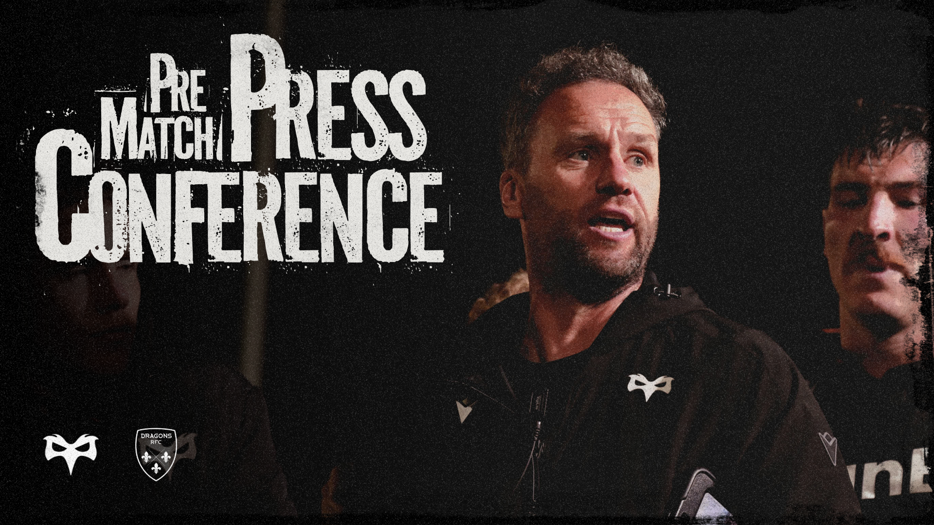 Mark Jones speaks to the press ahead of Ospreys vs Dragons at the newly redeveloped St Helen's  