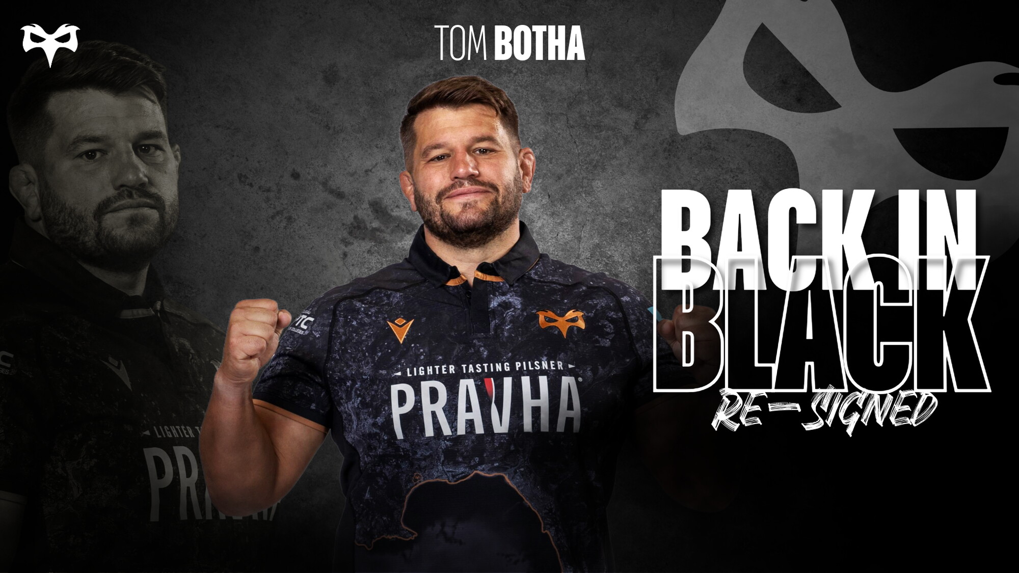 Tom Butta Tom Botha signs new deal with Ospreys | Ospreys