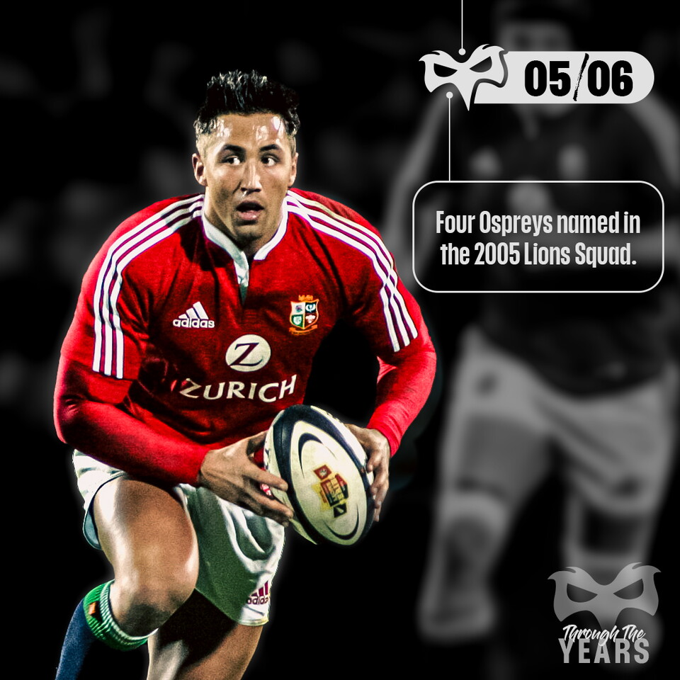 Gavin Henson of the Ospreys is a Lion in 2005/06