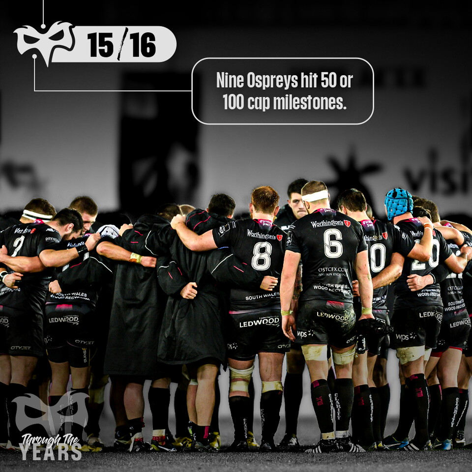 9 Ospreys hit 50 or 100 caps