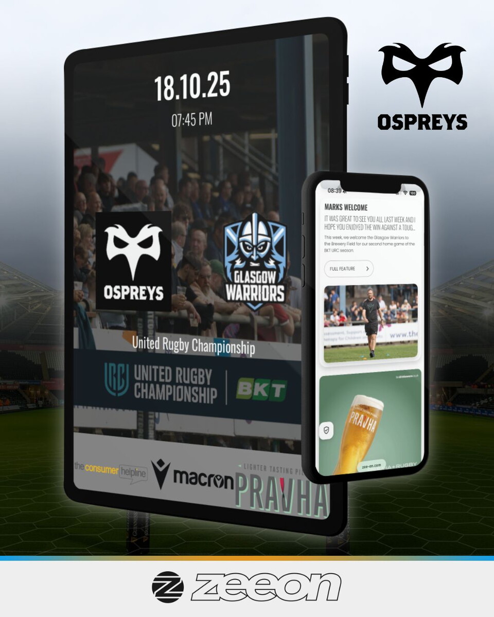 Ospreys vs Glasgow Warriors programme