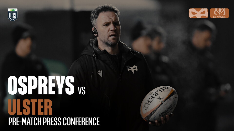 Mark Jones speaks to the press ahead of Ulster at the Electric brewery Field 