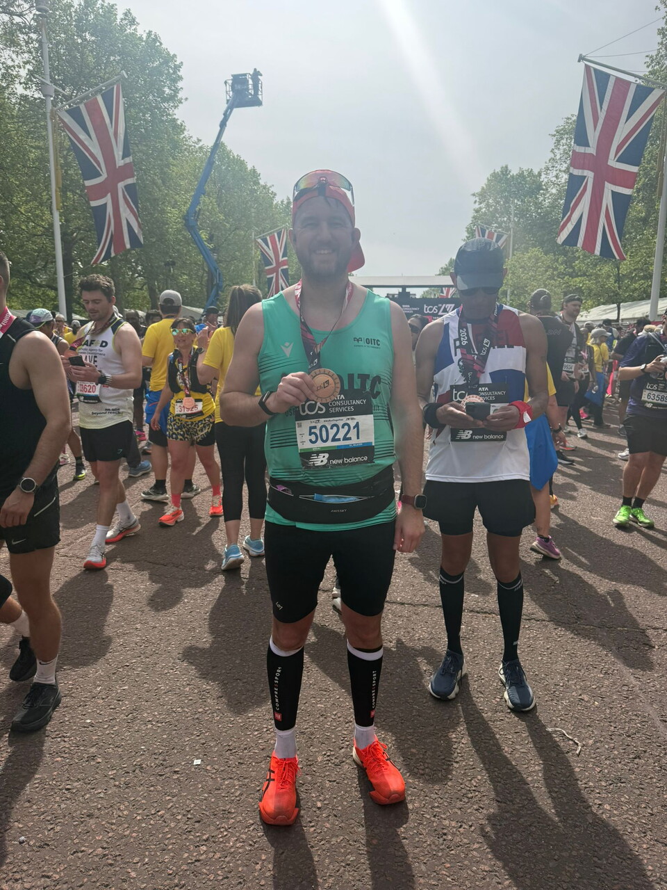 Ollie with his London Marathon medal