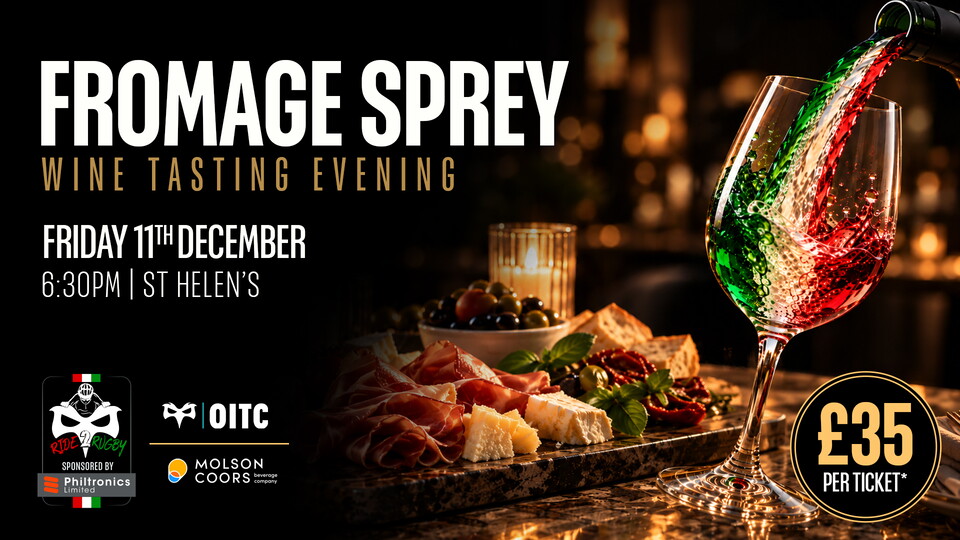 Ospreys in the Community's Fromage Sprey Cheese and wine night returns to St Helen's on Friday 11th December!