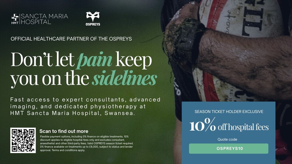 HMT Sancta Maria Ospreys programme ad 2627