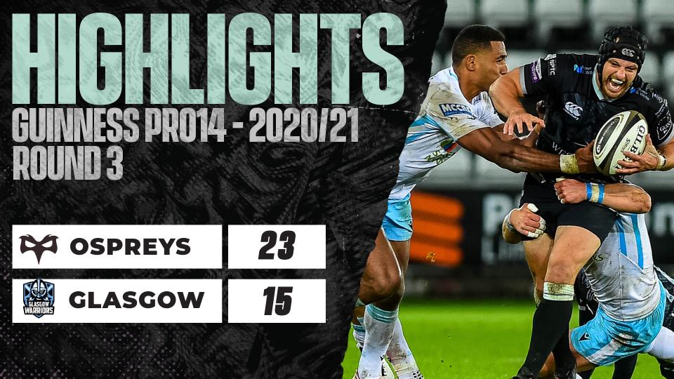 HIGHLIGHTS: Ospreys 23-15 Glasgow Warriors