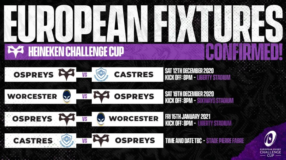 ospreys fixtures