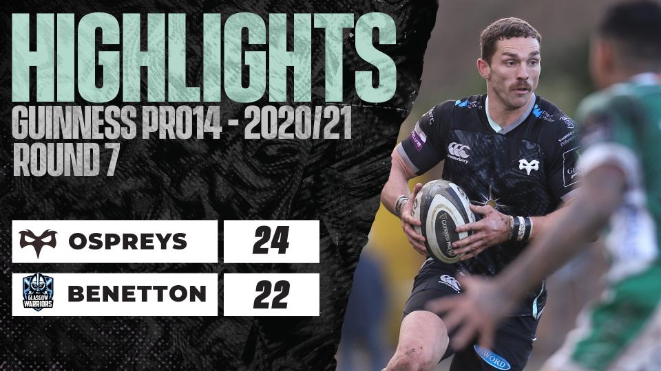 HIGHLIGHTS: Ospreys 24-22 Benetton