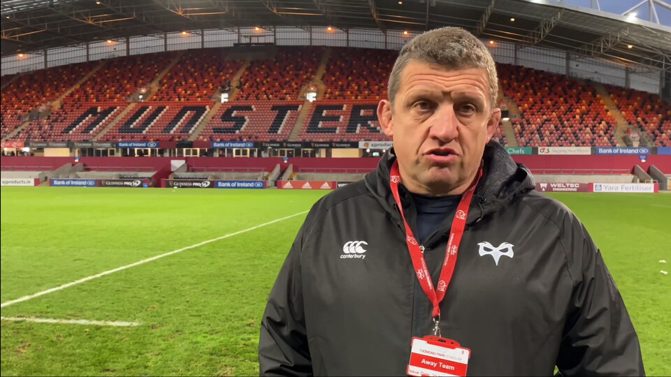 POST MATCH PRESS Toby Booth Munster