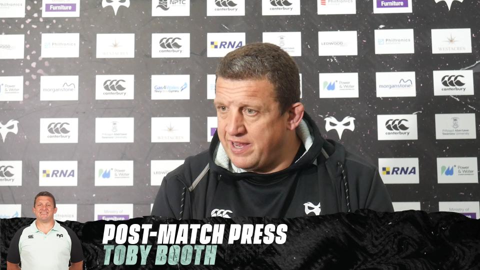 POST MATCH PRESS: Toby Booth (Ospreys 24-22 Benetton)