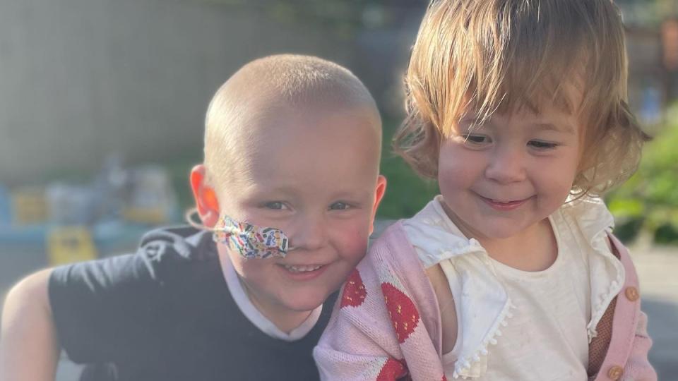 Morgan and his sister