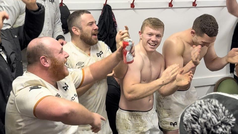 Celebrations After Leicester Tigers Game