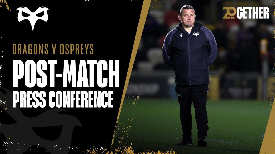 Post Match Press Conference: Toby Booth & Mark Jones (Vs Dragons RFC)