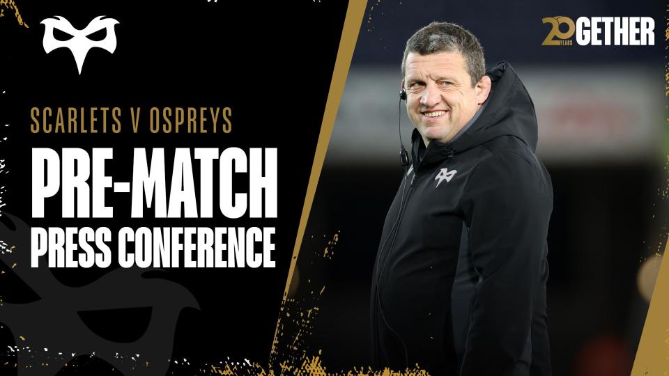 Pre-match Press Conference: Toby Booth (Vs Scarlets)