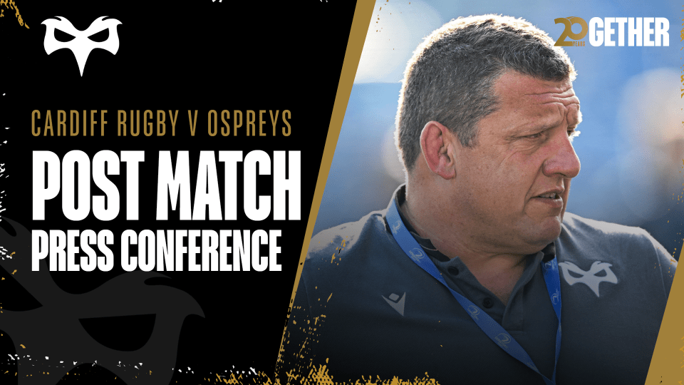 Post Match Press Conference: Toby Booth (Vs Cardiff Rugby)