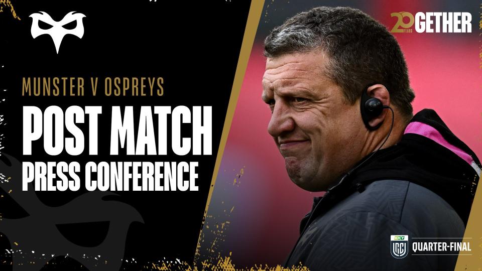 Munster Ospreys Quarter Final Press Conference