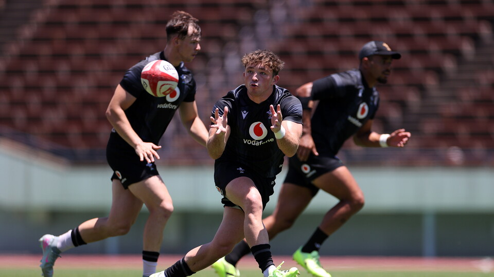 Dan Edwards prepares to face Japan for his first start