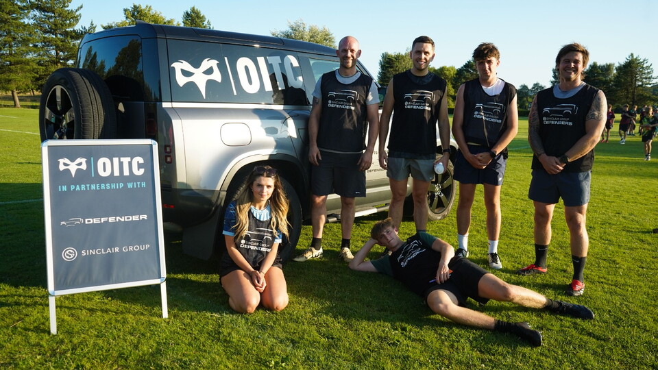Sinclair Land Rover's Corporate Touch team at OitC Defender Touch Rugby 