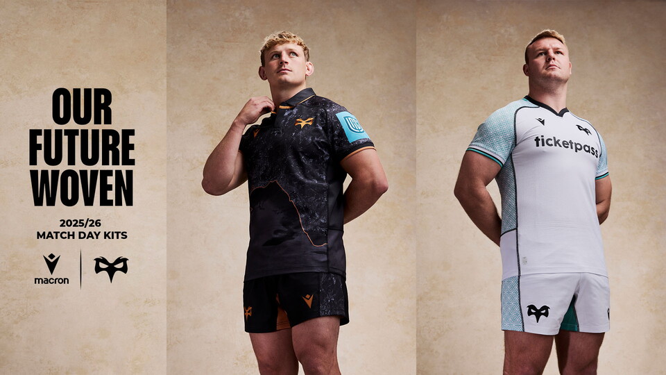 OUR FUTURE WOVEN: Ospreys x Macron 25/26 Home and Away Kits