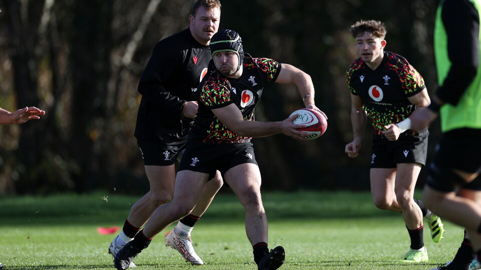 Harri Deaves in Wales training 