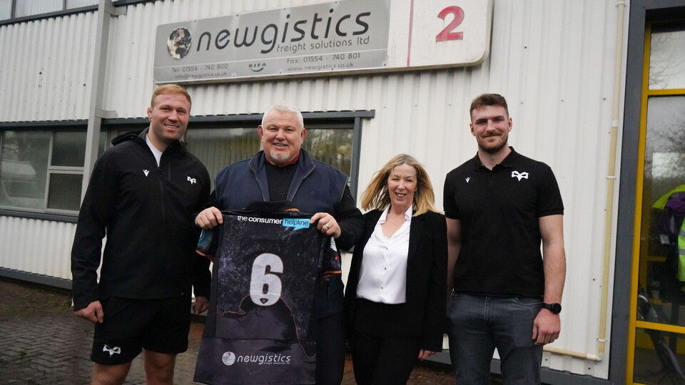 Newgistics to sponsor the Ospreys 6 shirt