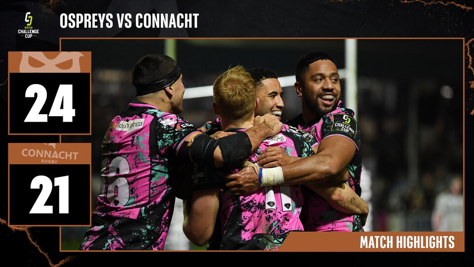 Ospreys vs Connacht victory at brewery field highlights 