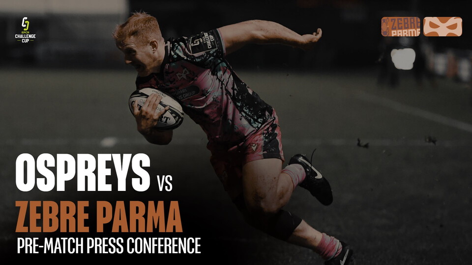 Iestyn Hopkins speaks to the press ahead of Zebre Parma away in the EPCR Challenge Cup