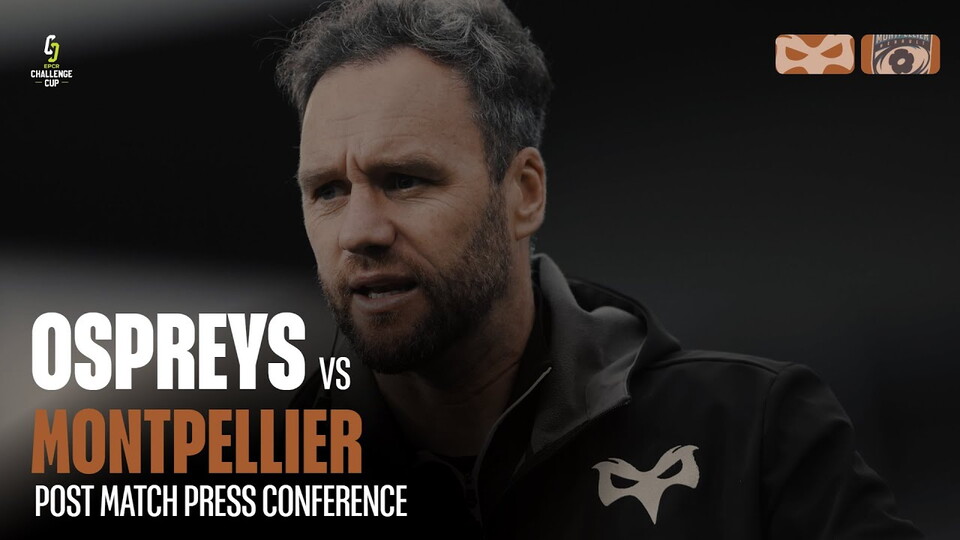 Post match press conference with Mark Jones after Montpellier