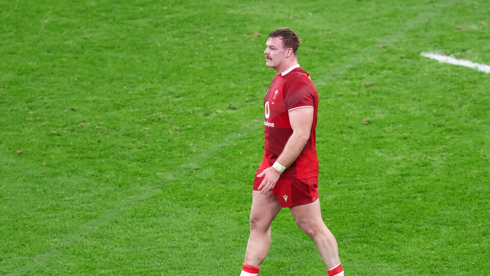 Dewi Lake on the pitch for the Welsh national team 
