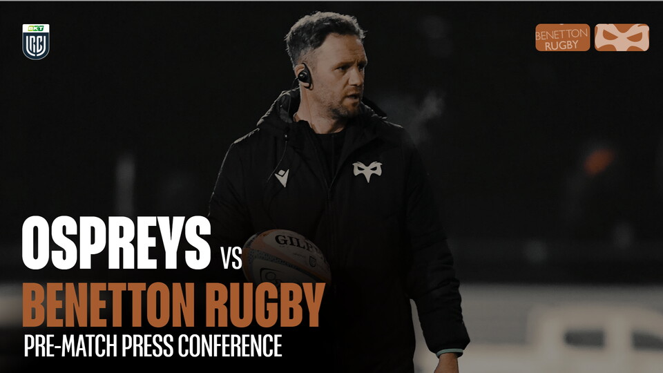 Mark Jones speaks to the press ahead of Benetton away in the BKT URC 