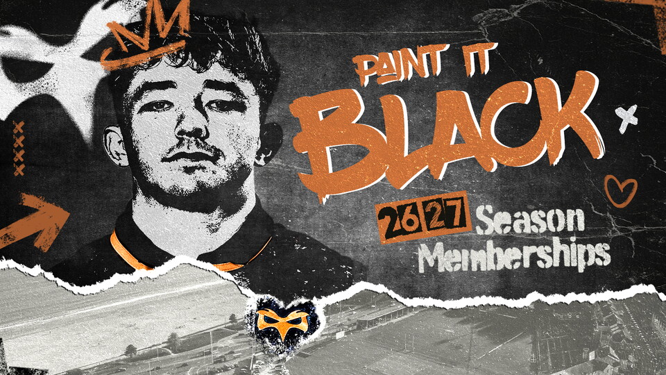 Paint it Black - Ospreys Season Memberships for the 26/27 season at St Helen's on sale now